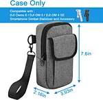 This carrying cse is specially designed for DJI Osmo 6 smartphone gimbal Stabilizer, Organize your OM 6 accessories with easy. Also compatible with DJI OM 5 and DJI OM 4 SE smartphone gimbal Stabilizer